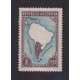 ARGENTINA 1935 GJ 761 ESTAMPILLA NUEVA CON GOMA FILIGRANA LADO MAYOR RAYADO VERTICAL U$ 50